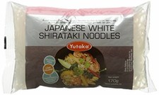 Yutaka White Low Carb Shirataki konjac Noodles 170 g (Pack of 12)