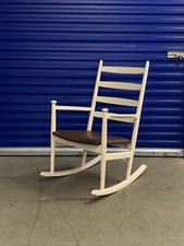 Farstrup rocking chair designed by Niels Eilersen cream white Danish 60/70s -