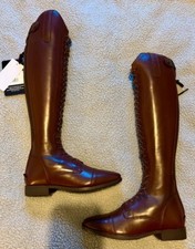 HKM Elegant Long Brown Lace Up