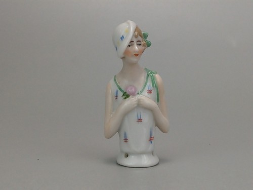 Vintage half doll flapper - half, girl