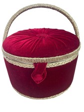 Vintage Red Velvet Padded