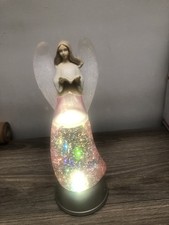 Pink Angel Glitter Lamp