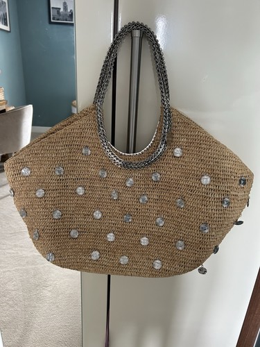 Paco rabbanne raffia tote bag - paco,