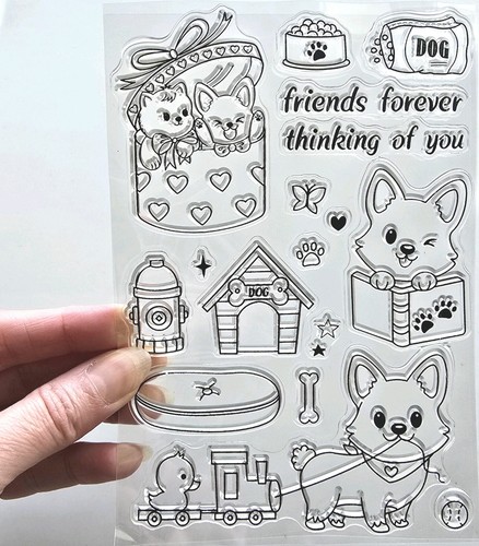 Clear stamps playtime puppy - clear,