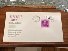 RARE 1950 LINTO CACHET  10
