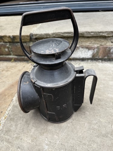 Antique railway lamp - antique,
