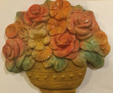 Chalkware wall hanging