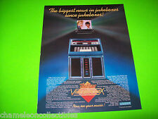 Rowe AMI VIDEO JUKEBOX Vintage Original Jukebox Phonograph Music Sales FLYER 