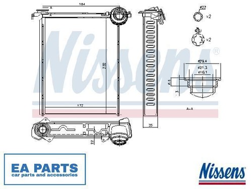 Heat exchanger interior - heat,