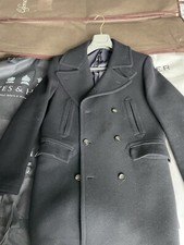 SUITSUPPLY Navy Peacoat 42/52R Wool Phoenix Retail $499 Great Coat