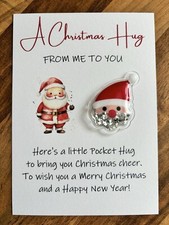 Christmas pocket hug / Greeting Card Filler