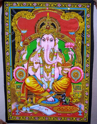 Ganesh tapestry indian wall - ganesh,
