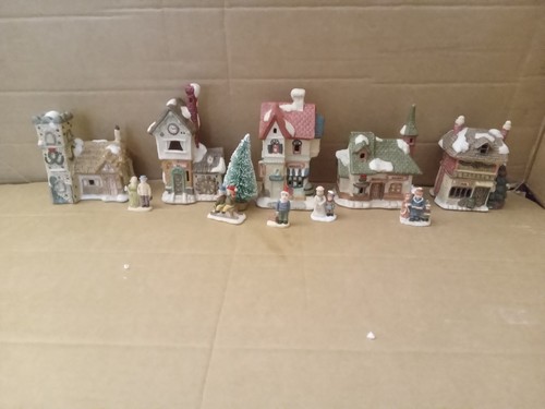 Christmas village buildings - village,