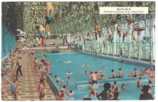 Butlins, Minehead, Indoor Pool Children's Corner. photo postcard GV 20 used 1963