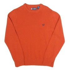 CHAPS Mens Orange Plain Cotton
