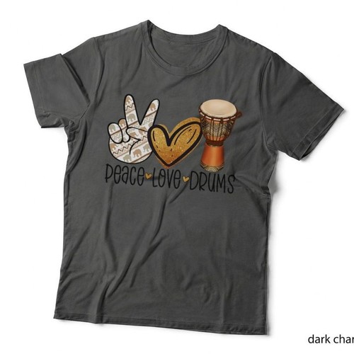 Peace love drums djembe player - peace,
