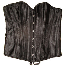 Black satin type lace front