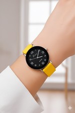 Yellow Luxury Women's Leather