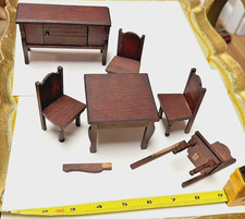 OLD  ANTIQUE RED WOODEN