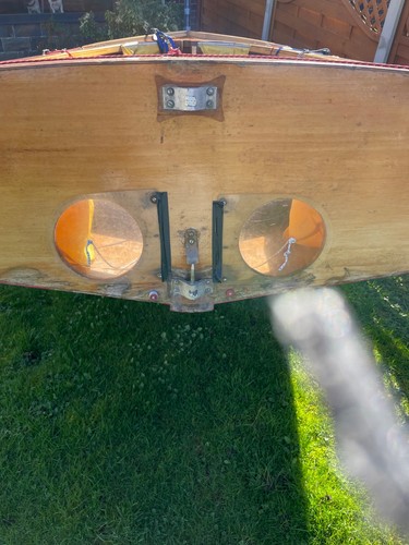 Used sailing dinghy transom - used,