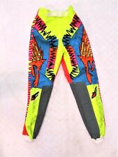 Motocross motorbike trousers Wulfsport yellow multi MX pants size 28'' TALL