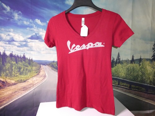 Vespa shirt ladies neck - ladies, v-neck
