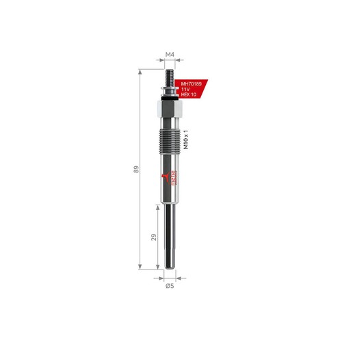 Glow plug for - plug, citroen