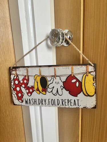 Disney laundry room - disney, sign