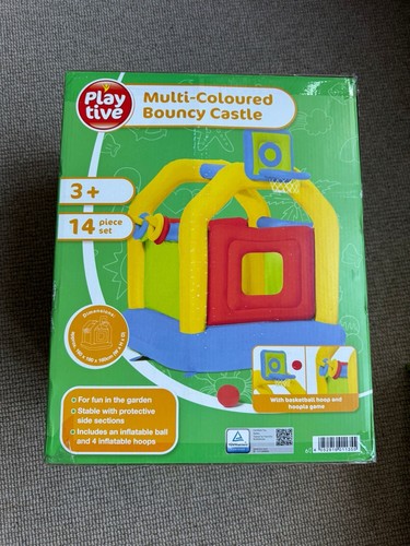 Multi coloured bouncy castle - coloured,