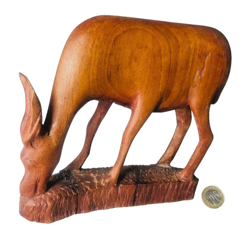 Gazelle animal ornament wood - ornament,