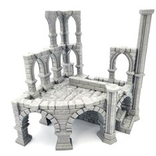 Ruined Cathedral with Pillar