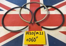 BSA M20 M21 +060" OVERSIZE PISTON RING SET (83.5 MM) SET OF 3 THREE SEE DETAILS