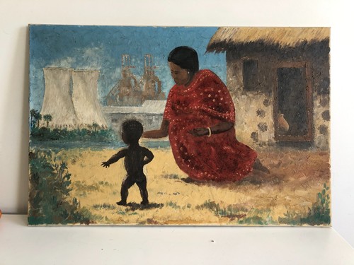 Outsider art acrylic - art,
