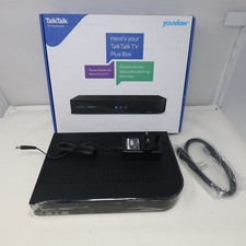 TalkTalk TV Plus Box DN372T Black Works Fine New With Box PSU HDMI No Remote