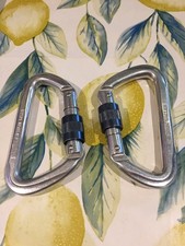 Screw gate belay - 2, carabiners
