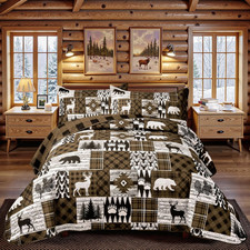 3 Piece Cabin Full/Queen Quilt