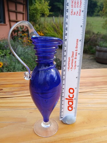 Bristol blue glass - , jug