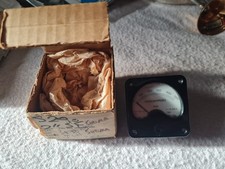 Rank Pullin 0-500 microamperes moving coil meter in box vintage 1960's