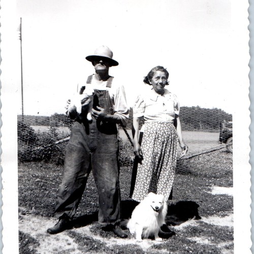 C1940s farmer couple - farmer,