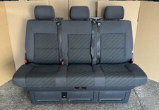 VW T5 T6 Transporter Caravelle Rear Triple  Seat/Bed In Chayenne Trim