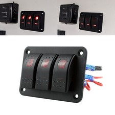 12V/24V 3 Gang LED Red Light