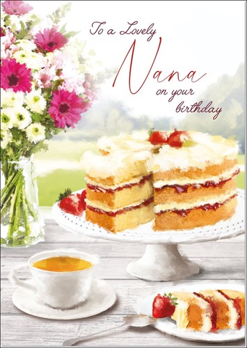 Doodlecards nana birthday card - nana,