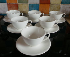 CHINA BY DENBY WHITE TEA CUPS