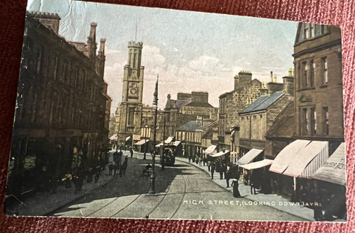 Antique postcard ayr - antique,