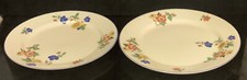 2 Art Deco (1930s) Midwinter Plates, 25 cm and 23 cm diameters 