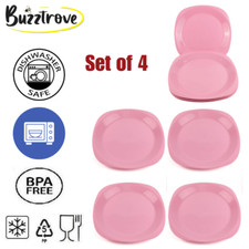 4 Reuseable Plastic Plates