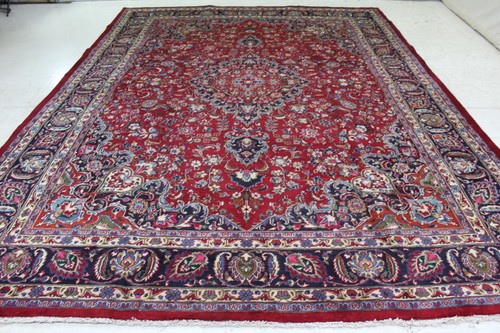 Handmade wool rug red - rug,