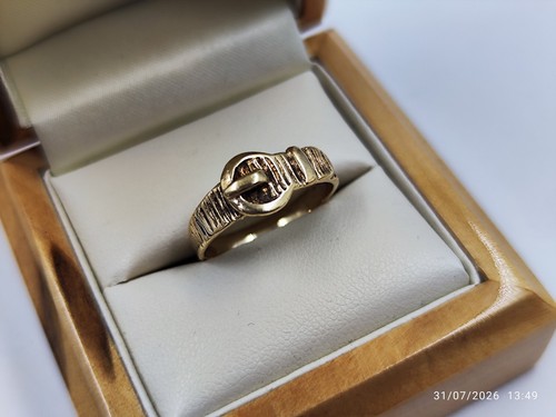 Vintage 9ct yellow gold buckle - 9ct,