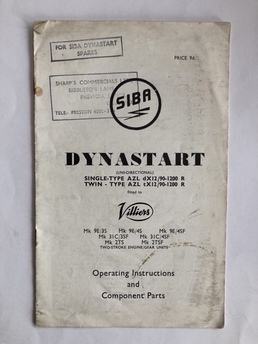 Siba dynastart for villiers - siba,