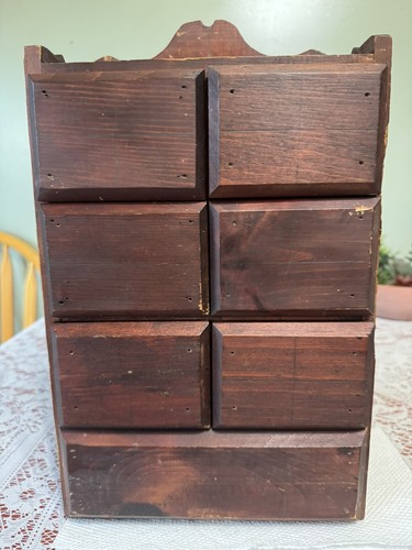 Vintage rustic wooden drawer - 7,